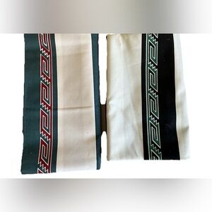 Quilting Sewing Fabric Southwest Aztec Style Black Green Geometric Cotton